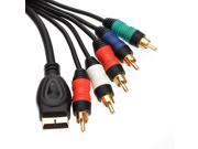 1080P Component HD 5RCA AV AUDIO VIDEO HDTV Cable For Sony PS3 PS2 PS1 Console 2m