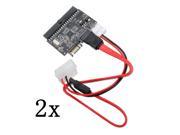 2 pcs 2 in 1 3.5 inch SATA to IDE IDE to SATA ATA100 133 Adapter Converter Cable