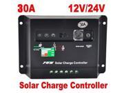 30A Solar Charge Controller Street Light Regulator 12V 24V Autoswitch Panel 720w