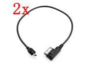 2 pcs Audi Music Interface AMI MINI USB Harddisk Adapter Cable For R8 A8 TT