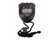 Handheld LCD Digital Professional Chronograph Timer Sports Stopwatch with Strap