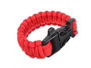 2pcs! 550 Parachute Cord Paracord Survival Bracelets Rope Cable Whistle Buckle Outdoor