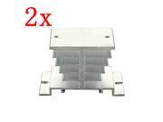 2 x Aluminum Alloy Heat Sink For Solid State Relay SSR Heat Dissipation