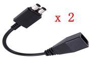 2pcs Power Supply AC Adapter Converter Cord Cable for Microsoft Xbox 360 Slim