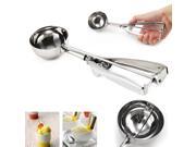 6cm Stainless Steel Ice Cream Scoop Muffin Mix Cookie Dough Spoon Potato Masher