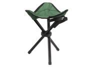 Folding Camping Hiking Fishing Picnic Garden BBQ Stool Tripod Foldable Chair Seat Green