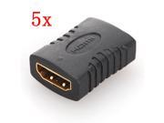 5 pcs HDMI Female to Female F F Coupler Extender Adapter Connector for HDTV HDCP 1080P