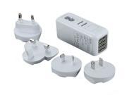 4 Ports USB Wall Home Charger Adapter AC Plug for iPad 4 mini iPhone 5 Galaxy S4