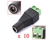 10x 2.1 x 5.5mm DC Power Female Plug Jack Adapter Connector Socket for CCTV Camera