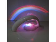 Magic Romantic Rainbow LED Projector Lamp Night Light Room Decoration Color Kid Gift Display