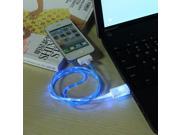 Visible 4 Color 6 pin LED Light USB Sync Charger Data Cable For iPhone 4 4S 4G 4GS