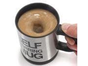 Lazy Self Stirring Mug Stainless Steel Auto Mixing Tea Cup Coffe Office Novelty