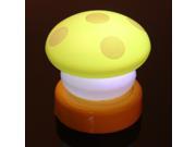 LED Colorful Mushroom Press Down Touch Room Night Light Lamp Kids Gifts Yellow