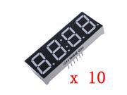 10 x 0.56 7 Segment 4 Digit Super Red LED Display Common Anode Time 12 pins