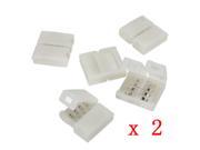 10 x Mini 4 PIN RGB Connector Adapter For 5050 RGB LED Strip Solderless 10mm Lot
