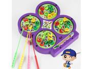 Christmas Gift! Kid Child Educational Toy Electric Rotating Magnetic Magnet Fish Go Fishing Game