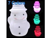 Snowman Shape Colors Changing LED Decoration Night Light Christmas Xmas Gift Toy