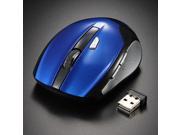6 Keys 2.4GHz 1200 1600DPI Wireless Cordless Optical Mouse Mice Red Fr PC Laptop