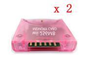 2pcs 256MB Memory Card Stick for Nintendo Wii Gamecube NGC Console Video Game