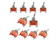New 10Pcs 2 Pin Toggle ON OFF Switch 15A 250V EP98 1021 Latching Terminal