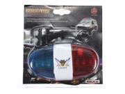 Red Blue 6 LED 4Tone Sound Police Car Bike Light Trumpet Cycling Cycle Bicycle Horn Bell Alarm Warning