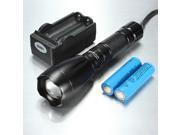 UltraFire 2000Lm CREE XM L2 T6 LED Flashlight ZOOMABLE Torch Lamp 18650 Charger
