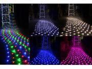4.2M*1.6M 300 LED Net Mash String Fairy Light Christmas Party Wedding Xmas Tree wrap Outdoor 110v Blue