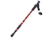 Adjustable Retract Anti Shock Walking Stick Pole Alpenstock Mountaineering Trekking Hiking Crutch Compass