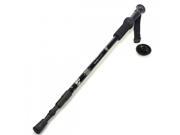 Adjustable Retract Anti Shock Hiking Walking Stick Pole Alpenstock Mountaineering Trekking Crutch Compass