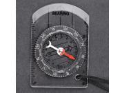 Mini All in 1 Outdoor Hiking Camping Baseplate Multi functional Compass Map MM INCH Measure Ruler Tool