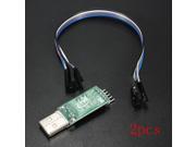 2pcs PL2303HX USB To RS232 TTL Auto Converter Adapter Module For arduino W Cables
