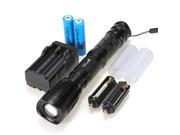 Powerful 2000Lm UltraFire CREE XM L T6 LED Flashlight Torch Zoomable Light Lamp 18650 CH