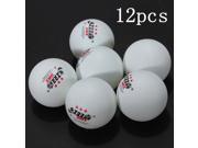 12pcs DHS 3Stars 40mm Ping Pong Ball Sport Games Training Table Tennis White