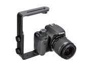 Universal Dual L Speedlite Flash Bracket Camera Holder Mount For Canon Nikon