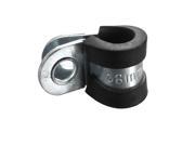 EPDM Rubber Lined P Clip 8mm Clamps Cable Wire Fuel Hose Petrol Pipe