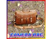 Vintage PU Leather Shoulder Messenger Case Bag for DSLR Camera Canon Nikon Sony