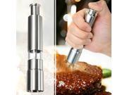 Stainless Steel Thumb Push Salt Pepper Grinder Spice Sauce Mill Grind Stick Tool