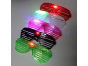 12 PCS LIGHT UP SHUTTER GLASSES FLASHING LED SUN GLASS BLINKING RAVE PARTY HOT