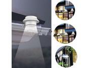 Solar Powered 3 LED Gutter Pathway Light Lamp IP45 Outdoor Garden Fence Yard Wall Warm White