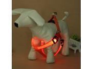 LED Flashing Light Safety Pet Dog Harness Leash Belt Rope Collar Lead S M L