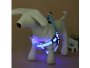 LED Flashing Light Safety Pet Dog Harness Leash Belt Rope Collar Lead S M L