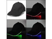 Outdoor Sport Travel Casual Hat Cap LED Light Lamp Flashlight Glow Club Party Shine Flash Night Safety Jogging