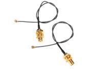 2PCS SMA Female Jack Straight Bulkhead To IPX U.fl Pigtail 1.13mm Cable Adapter 20cm