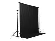 6 x 9 ft Cotton Muslin Photo Backdrop Studio Photography Background Clothes Black