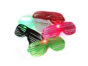 Cool 2pcs LED Flash Glasses Light Up Rave Fancy Glasses for clubs night parties fancy parties raves and festivals