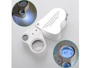 30X 22Mm Led Light Glass Magnifying Magnifier Eye Jewelry Loupe Loop Watch Repair Tool
