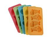 Silicone Freeze Fish Bone Ice Tray Drink Pan Home Kitchen Jelly DIY Mould Maker