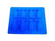 Silicone Mini figure Chocolate Mould Maker Cake Topper Ice Tray Jelly Party Bar