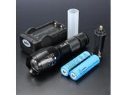 UltraFire CREE 1600LM XM L2 T6 LED Flashlight Torch ZOOMABLE Lamp Light 18650 Charger Set