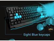 FOREV Silent Waterproof USB Wired Game Gaming Keyboard pc laptop